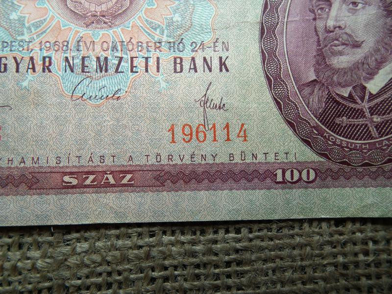 100 forintos bankjegy, 1968, születésnapi ajándék