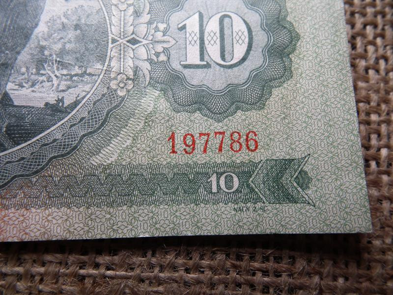 10 forintos bankjegy, 1962, születésnapi ajándék
