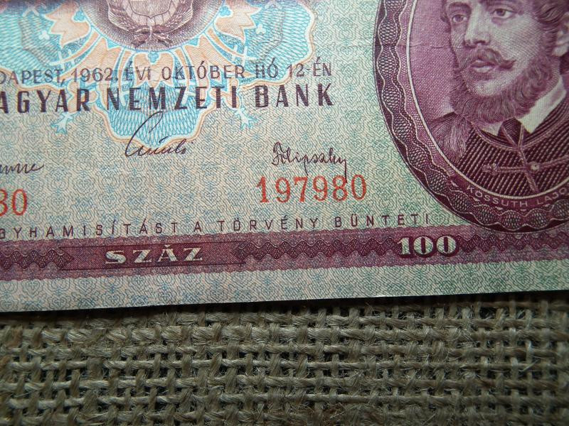 100 forintos bankjegy, 1962, születésnapi ajándék