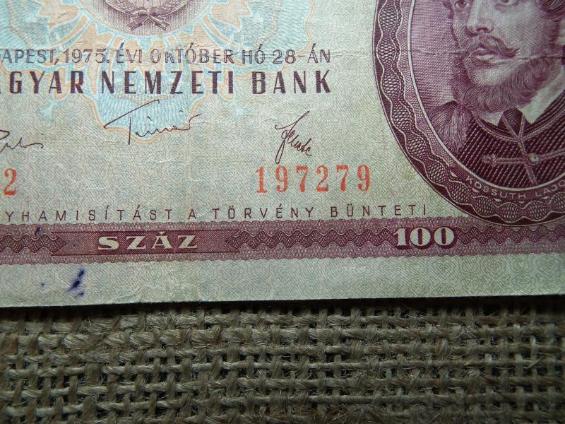 100 forintos bankjegy, 1975, születésnapi ajándék
