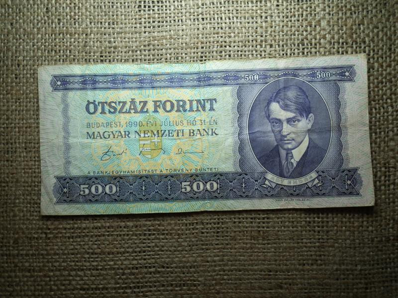 500 forintos bankjegy, 1990
