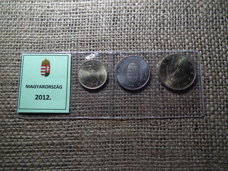 2012-es mini forgalmi sor, 20, 10, 5 Forint, fóliás, UNC