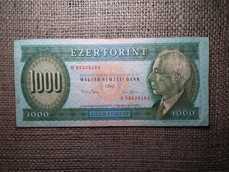1000 forintos bankjegy, 1993, D sorozat