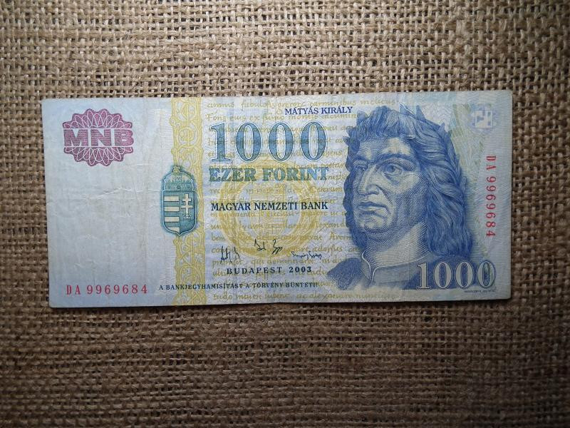 1000 forintos bankjegy, 2003, DA sorozat