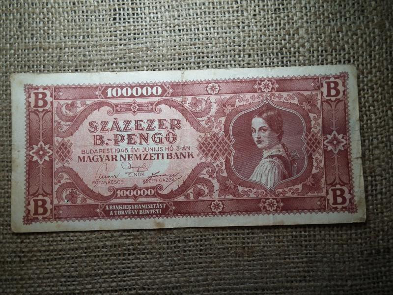 Százezer B.-pengő, 1946