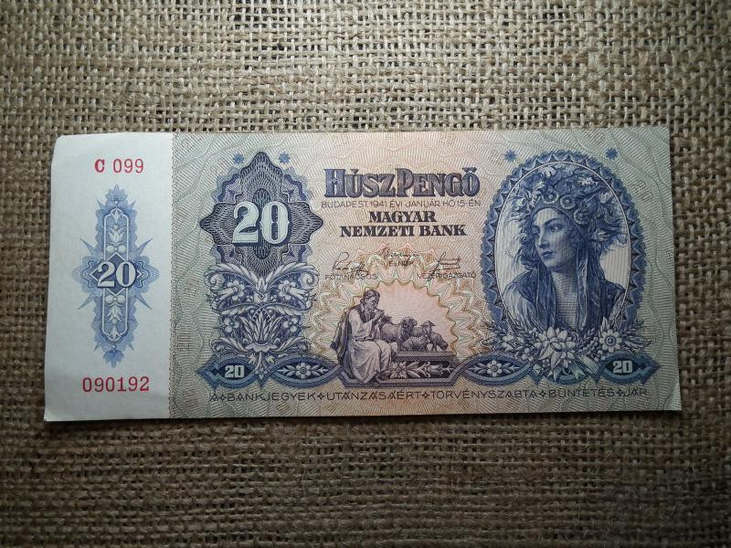 20 pengős bankjegy, 1941
