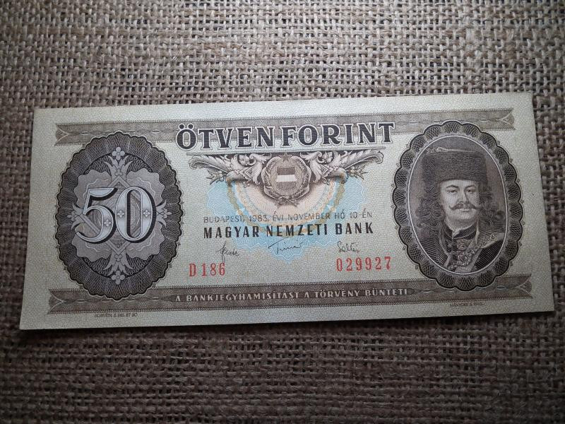 50 forintos bankjegy, 1983