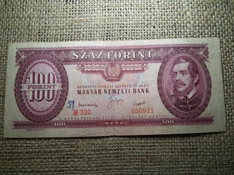 100 forintos bankjegy, 1949