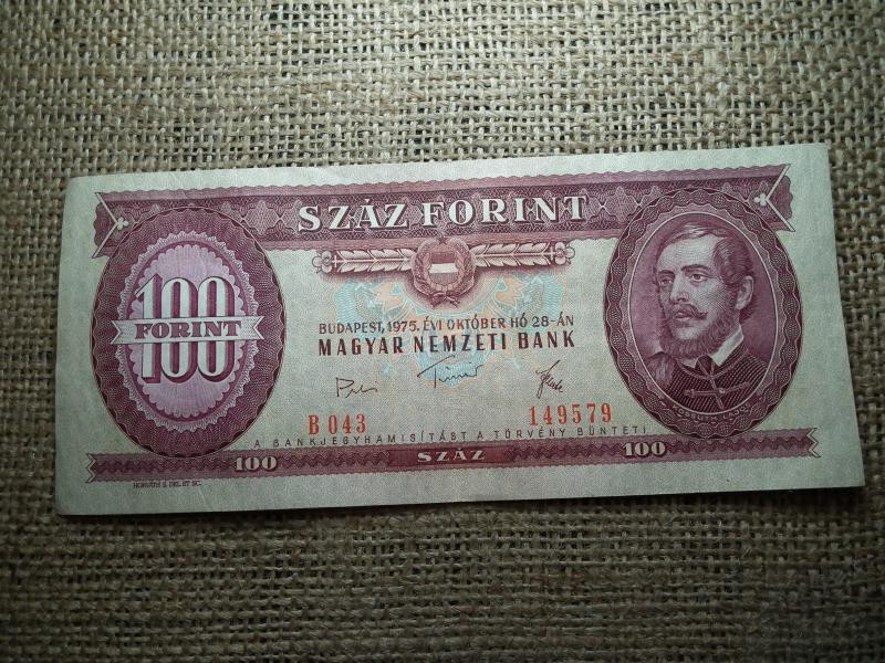 100 forintos bankjegy, 1975