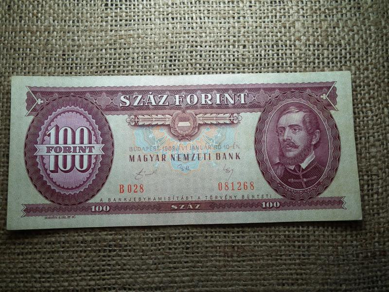 100 forintos bankjegy, 1989