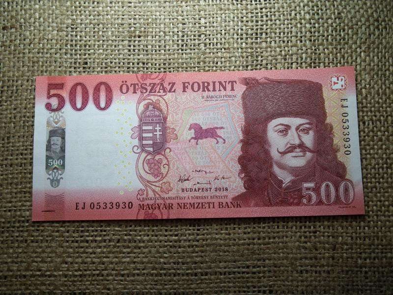 500 forintos bankjegy, 2018, EJ unc