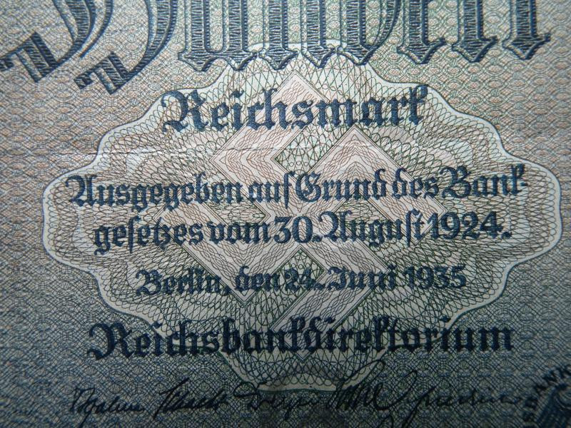 Birodalmi 100 márka, 1935, Horogkeresztes, Q