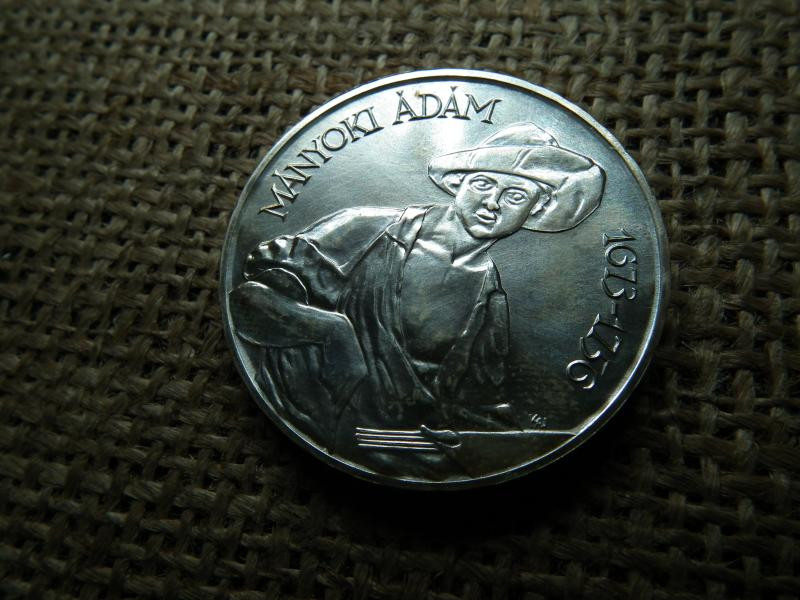 Ezüst 200 forintos érme, 1977