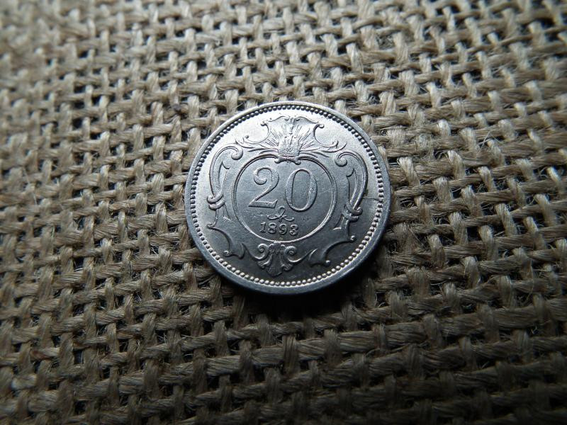 20 heller érme, 1893