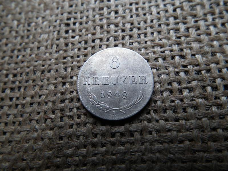 Ezüst 6 krajcár, 1848