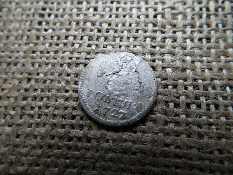 VI. Károly 1 poltura, 1727, P H, verdehibás