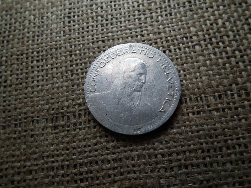 Svájci 5 frank 1923, ezüst, nagy méretű, ritka