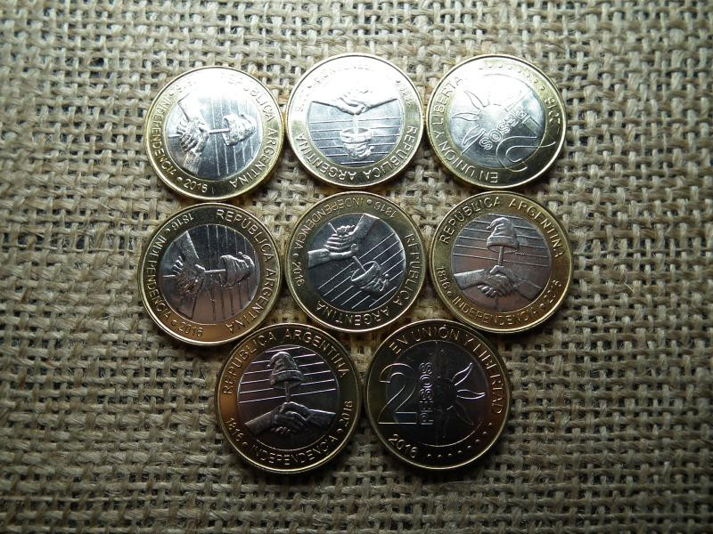 Argentína, 2 peso, 2016, emlékérme, verdefényes