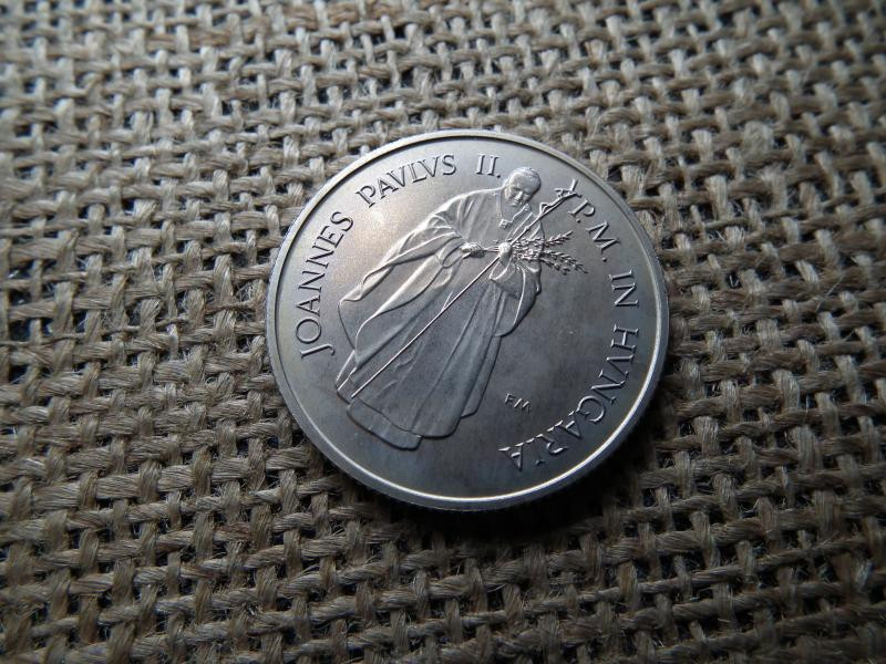 100 forintos érme, 1991, János Pál Pápa, BU