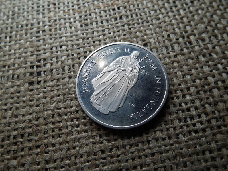 100 forintos érme, 1991, János Pál Pápa