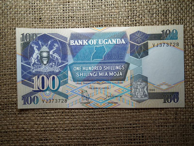 Uganda 100 shillings, 1996, UNC