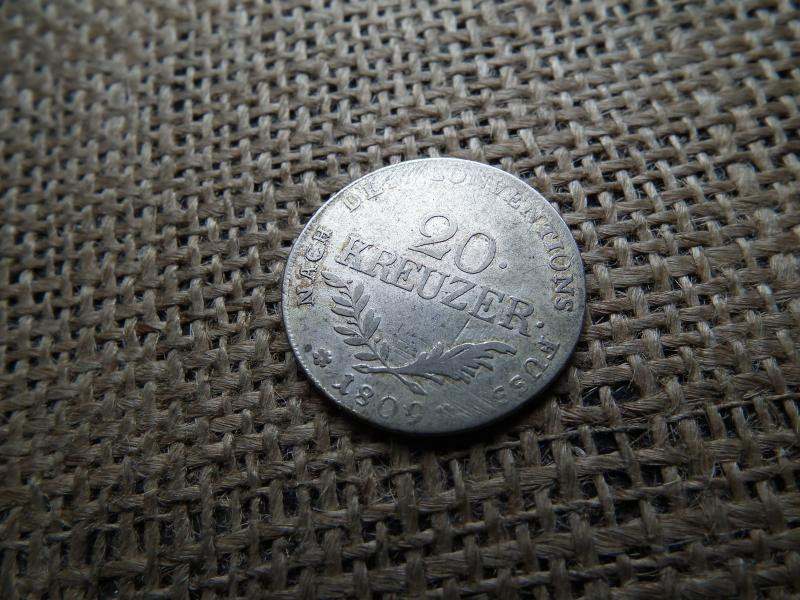 I. Ferenc 20 krajcár, 1809, Tirol, ezüst