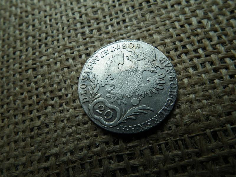 I. Ferenc 20 krajcár, 1808 C, ezüst