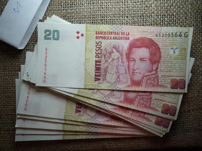 Argentína 20 pesos, 2019-2020, UNC