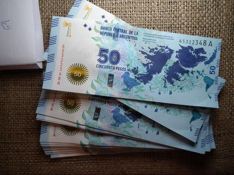 Argentína 50 pesos, 2015, UNC