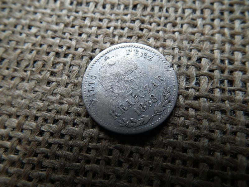 20 krajcár 1868, GyF, váltópénz, RR