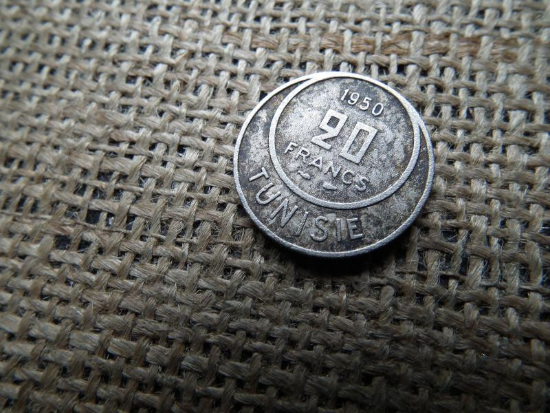 Tunézia 20 francs, 1950, frank