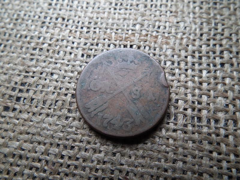 Svédország 1 Öre, 1743, I. Frigyes, ritka évszám