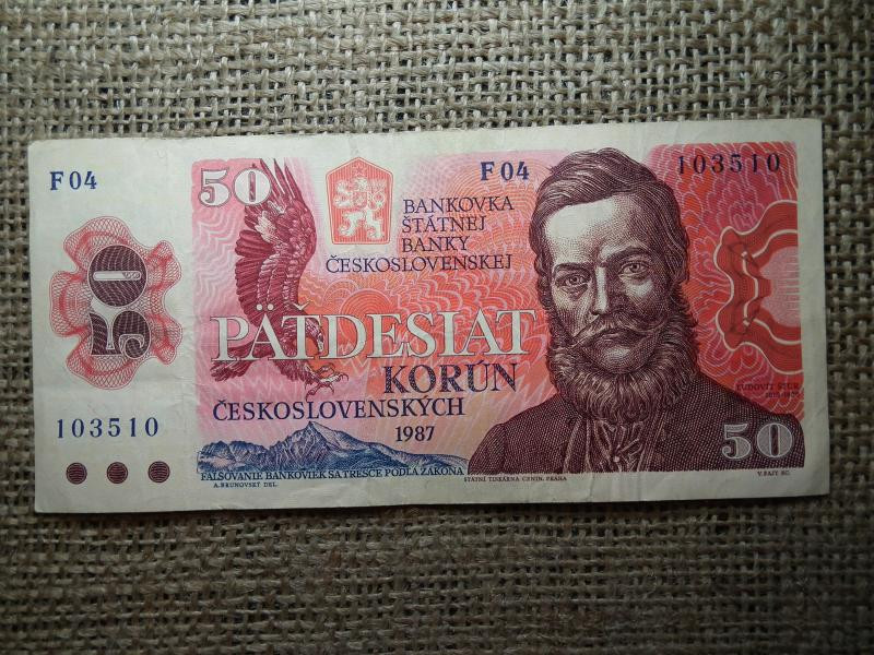Csehszlovákia 50 korona, 1987, korun
