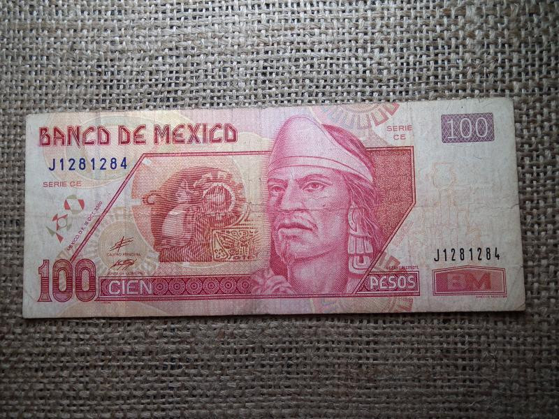 Mexikó 100 peso, 2000, papírpénz