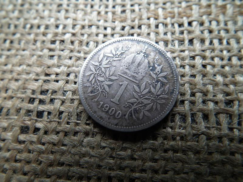 Ezüst 1 korona érme, 1900, Corona