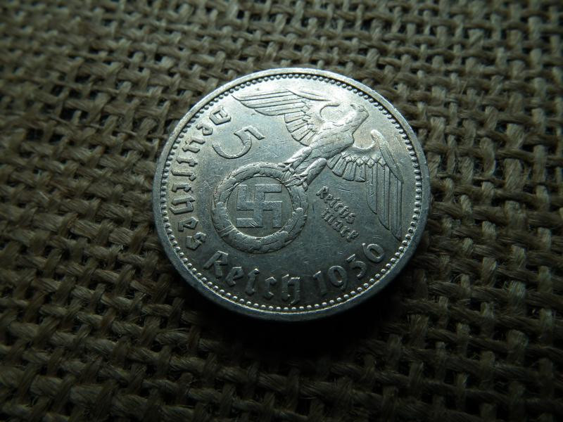 Birodalmi ezüst 5 márka, 1936 D