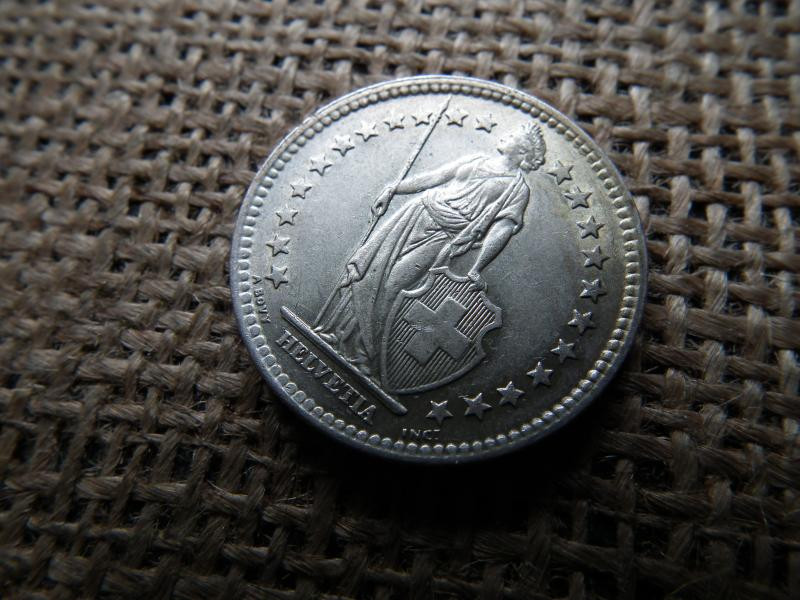 Svájci 2 frankos érme, 1961, ezüst