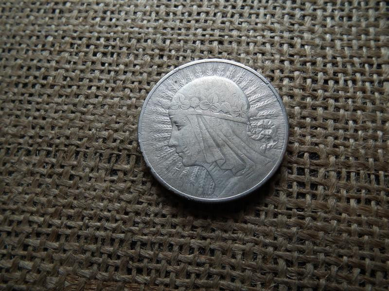 Lengyelország, 10 zlotych, 1932, ezüst