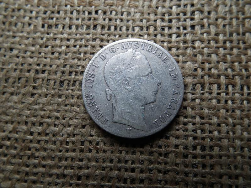 Ezüst 1 florin, 1860 V, ritka