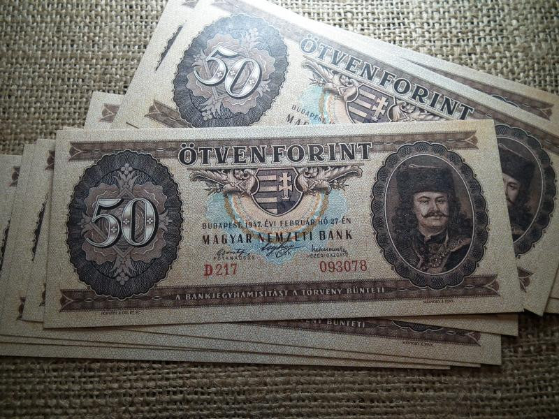 50 forintos bankjegy, 1947, nyomdai másolat