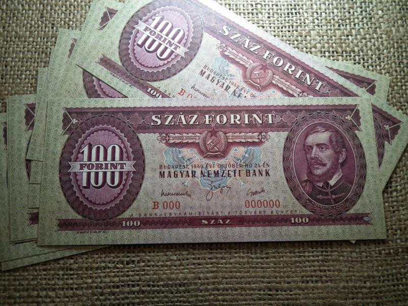 100 forintos bankjegy, 1949, nyomdai másolat