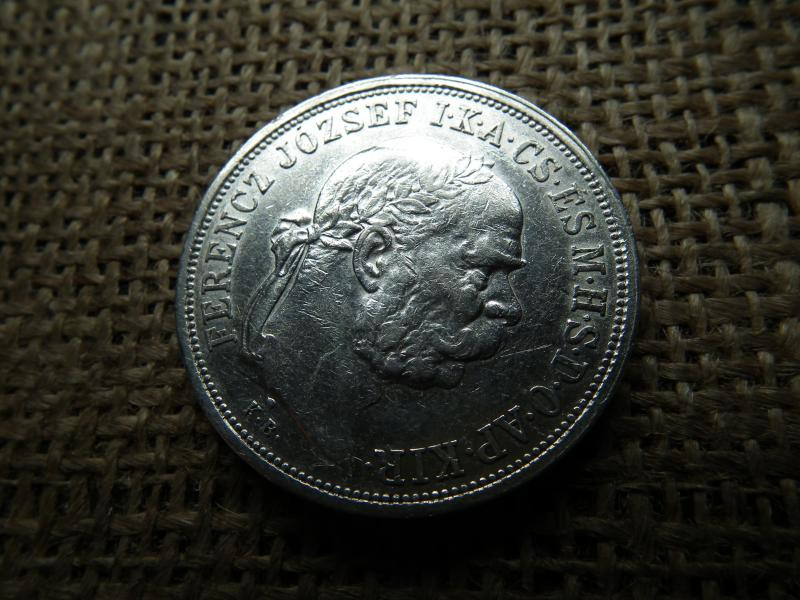 Ezüst 5 korona, 1907, KB