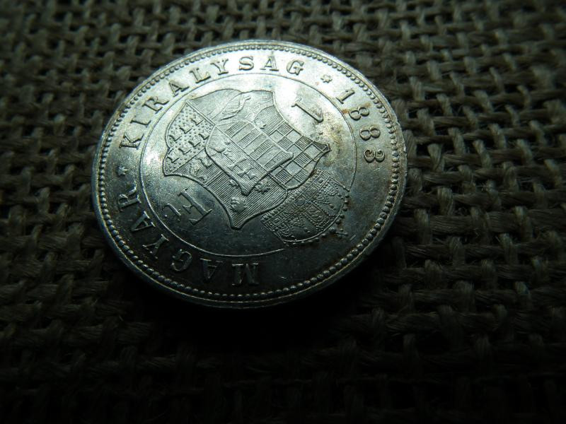 Ferenc József, 1 forint, 1883 KB, ezüst
