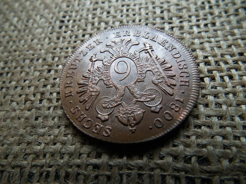 6 krajcár 1800 E, ritka, verdehiba, anyagtöbblet