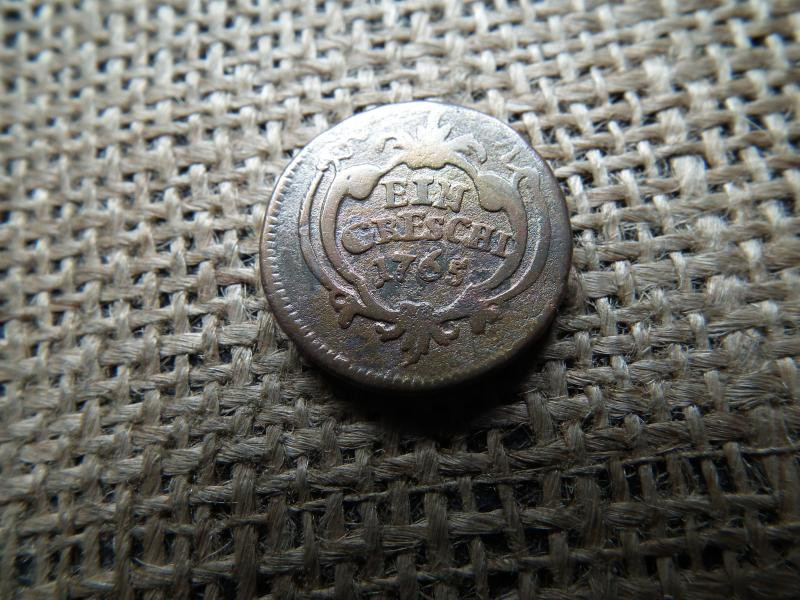 1 Greschl, 1765, Habsburg fémpénz