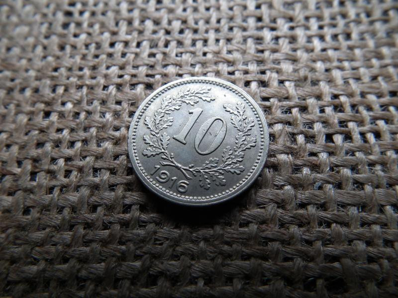 10 heller érme, 1916