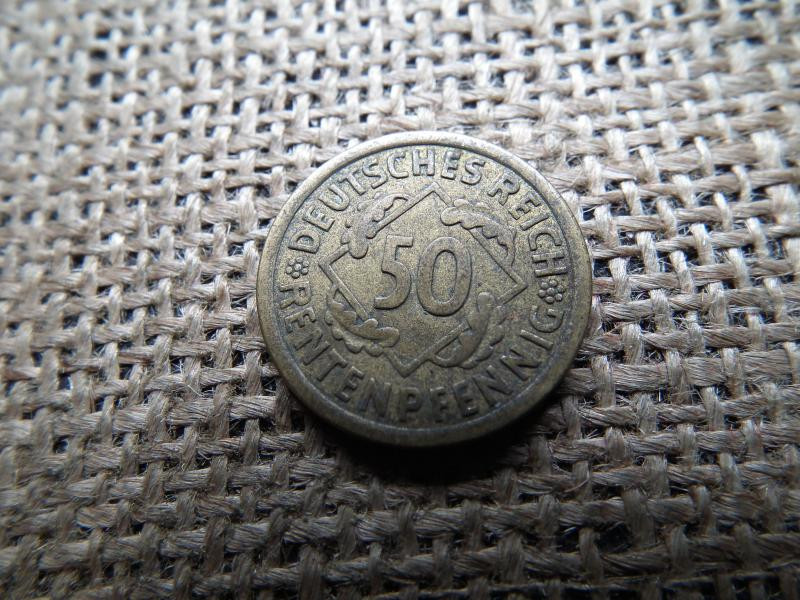 Birodalmi 50 Rentenpfennig, 1924 A
