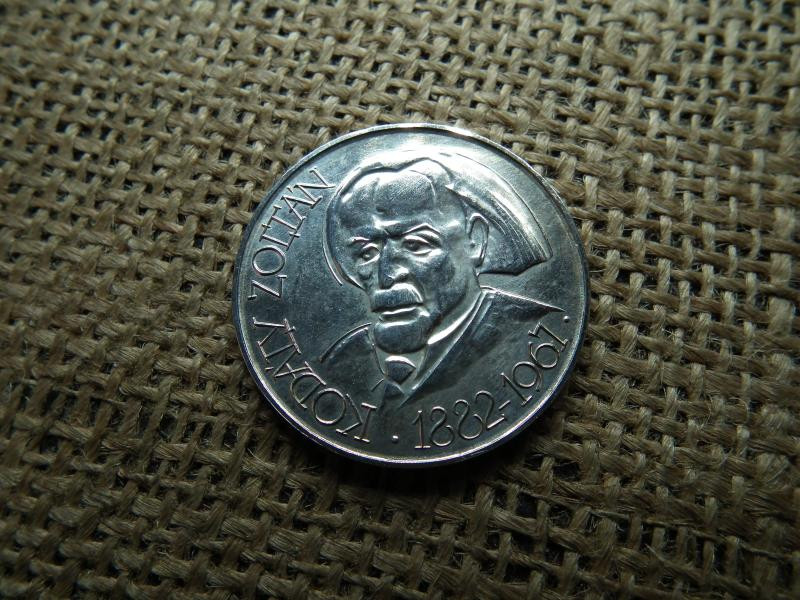Ezüst 25 forint, 1967, Kodály Zoltán, BU