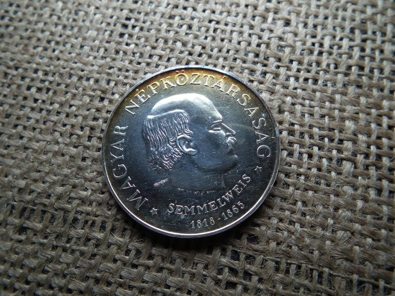 Ezüst 50 forint, 1968, BU, Semmelweis