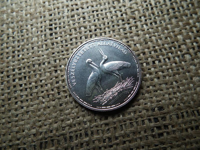 Ezüst 200 forint, 1992, Gólya, BU